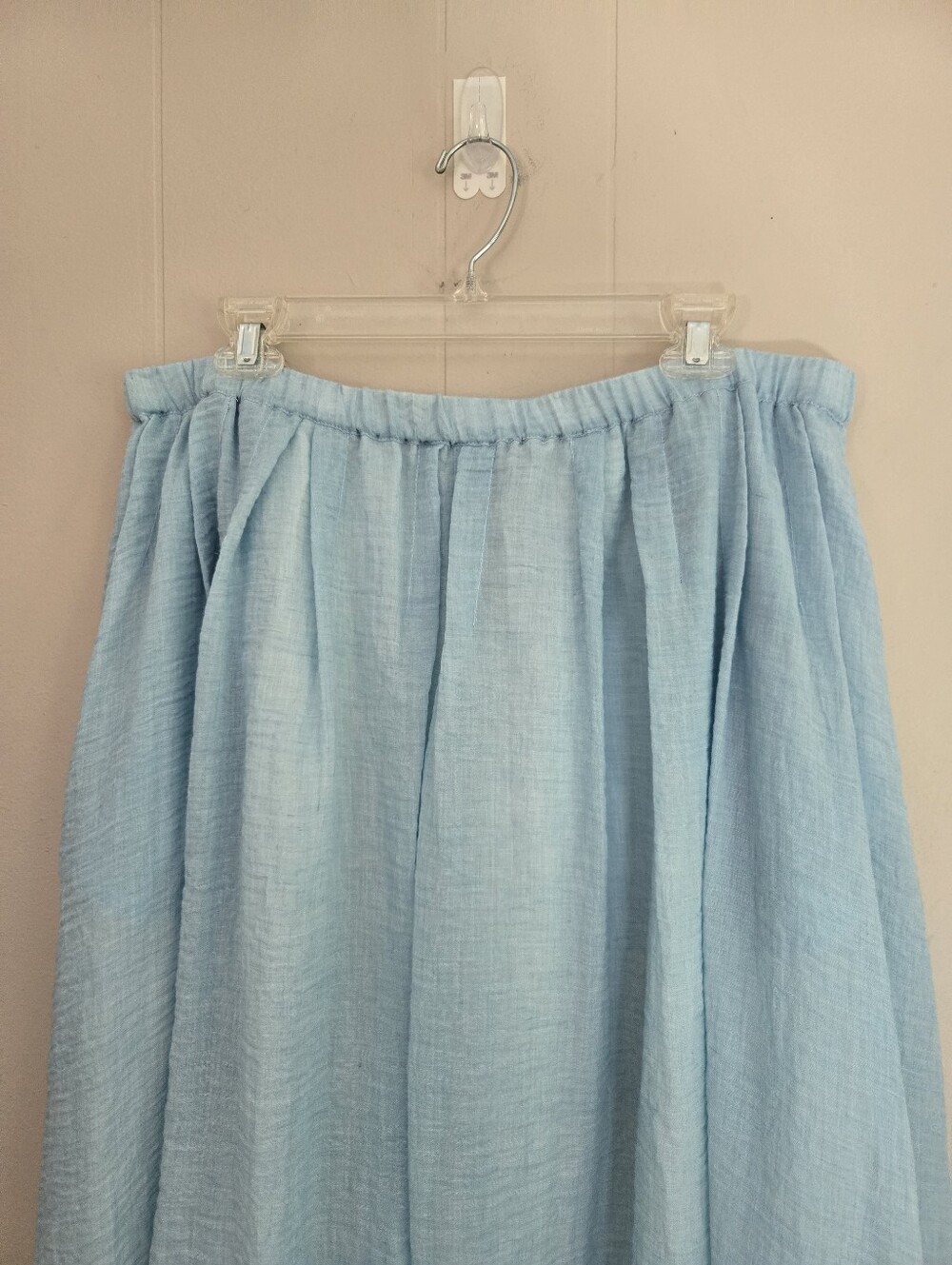 Donna Karan New York Gauzy Midi Skirt Blue XL - Picture 3 of 10